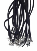 Necklace Suede Black 24" 10pcs
