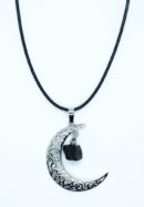 Necklace Moon With Tourmaline