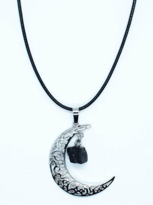 Necklace Moon With Tourmaline