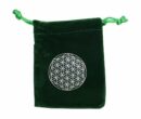 Pouch Velvet Green FOL 9x7cm 5PCS