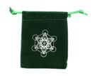 Pouch Velvet Green SOL 9x7cm 5PCS