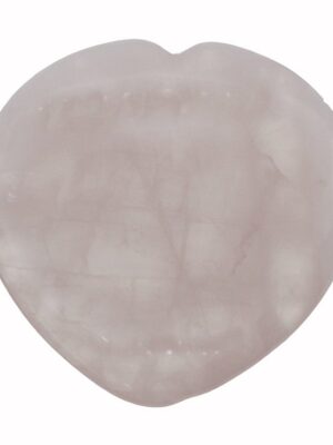 Worry Stone Heart Rose Quartz