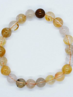 Bracelet 8mm Bead Gold Healer