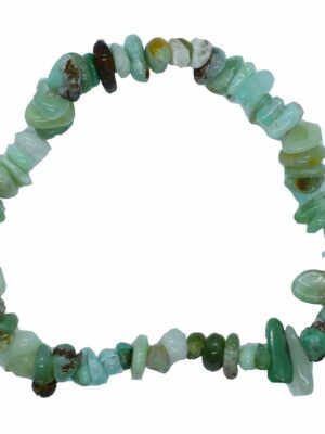 Bracelet Chip Chrysopras 7 In