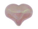 Heart Rose Quartz Aura 25X21mm