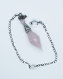 Pendulum Rose Q Bicone Faceted