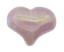 Heart Rose Quartz Aura 25X21mm