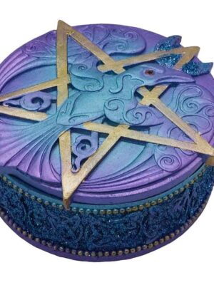 Box Bird on Pentagram Blue