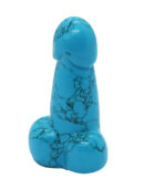 Phallus Blue Howlite 2 Inch
