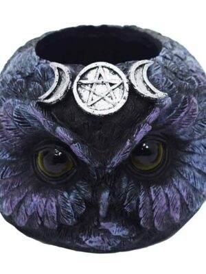 Owl T-Light Holder 8X8X6.5cm