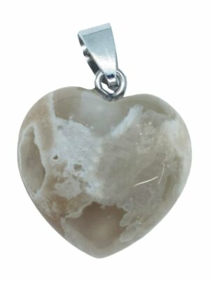 Pendant Heart Cherry Agate 2cm