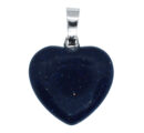 Pendant Heart Blue Floss 2cm
