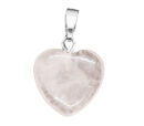 Pendant Heart Rose Quartz 1.5cm