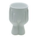 Vase With Hands White 18cm