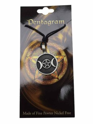 Pewter Pendant Triple Moon