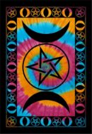 Bedspread Single Triple Moon Multicolour Swirl