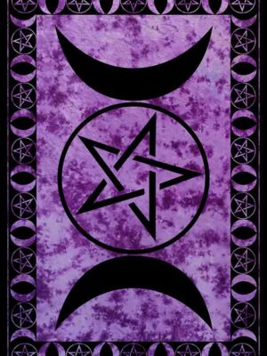 Bedspread Single Triple Moon Purple