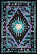 Bedspread Single Sun Turquoise