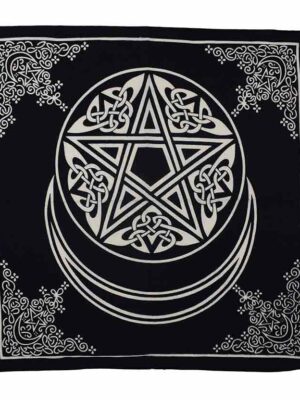 Altar Cloth Moon Pentagram 60X60cm