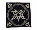Altar Cloth Pentagram Black/White 60X60cm