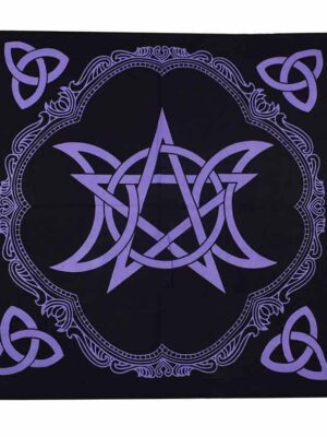 Altar Cloth Pentagram Purple 60X60cm