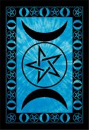 Bedspread Double Triple Moon Blue