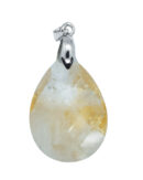 Pendant Drop Citrine Faceted