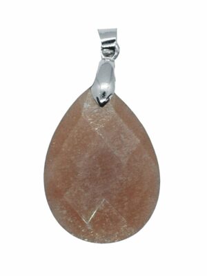 Pendant Drop Peach Moonstone