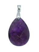 Pendant Drop Amethyst Faceted