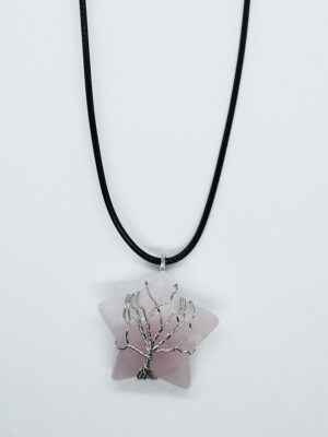Necklace Star Rose QuartzTOL