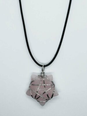 Necklace Star Rose Qz Pentagram