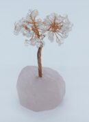 Tree Chip Clear Quartz On Rose Quartz