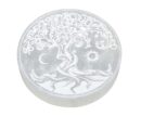 Selenite Disc Tree of Life 10cm