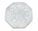 Selenite Octagon Zodiac 10cm