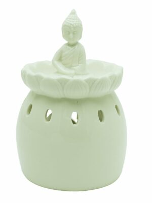Oil Burner Buddha Sitting Top