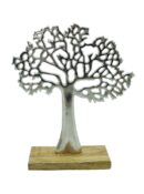 Tree On Wooden Base 26.5X22.5cm