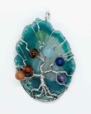 Pendant Chakra TOL Blue Agate