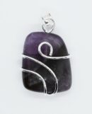 Pendant Amethyst Wired