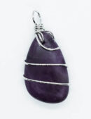 Pendant Drop Amethyst Wired
