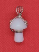 Pendant Mushroom Opalite Wire