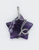 Pendant Star Amethyst Wired