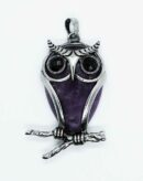 Pendant Owl Amethyst