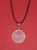 Necklace Rose 33mm Rose Quartz