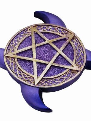 Incense Holder Pentacle Purple