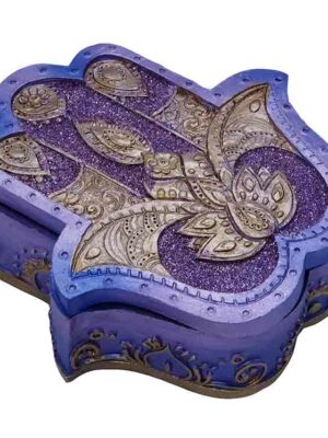 Box Zen Hand Purple 13.5X12cm