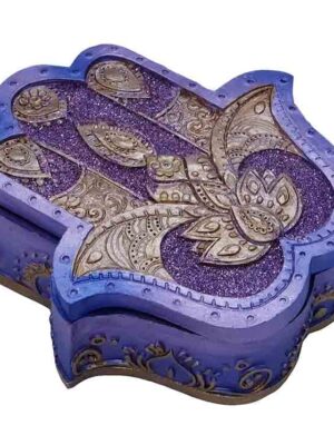 Box Zen Hand Purple 13.5X12cm