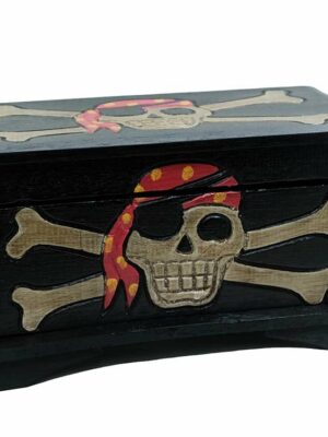 Wooden Pirate Chest H19cmxW33cmxD18cm