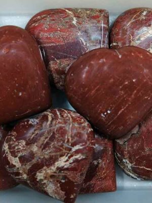 Heart Red Jasper 5x5cm