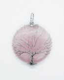 Pendant TOL Round Rose Quartz