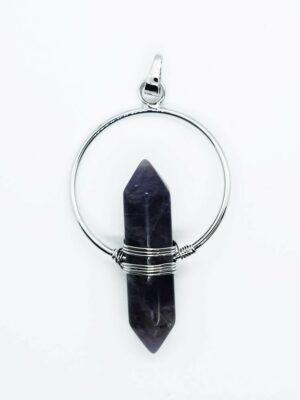Pendant Wand Wired Amethyst
